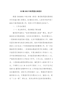 XX镇20XX年高质量总结报告