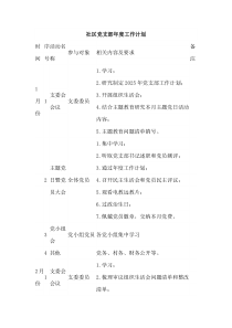 社区党支部年度工作计划